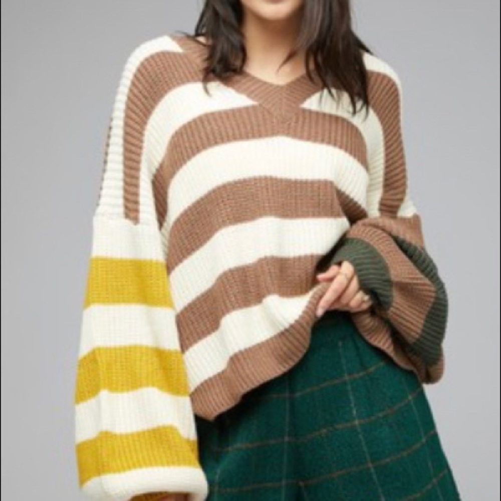 Oversized striped sweater